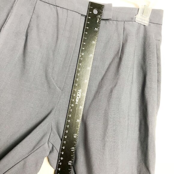 Armani Collezioni High Rise Blue Lightweight Trousers 4 Womens Italian - Picture 10 of 11